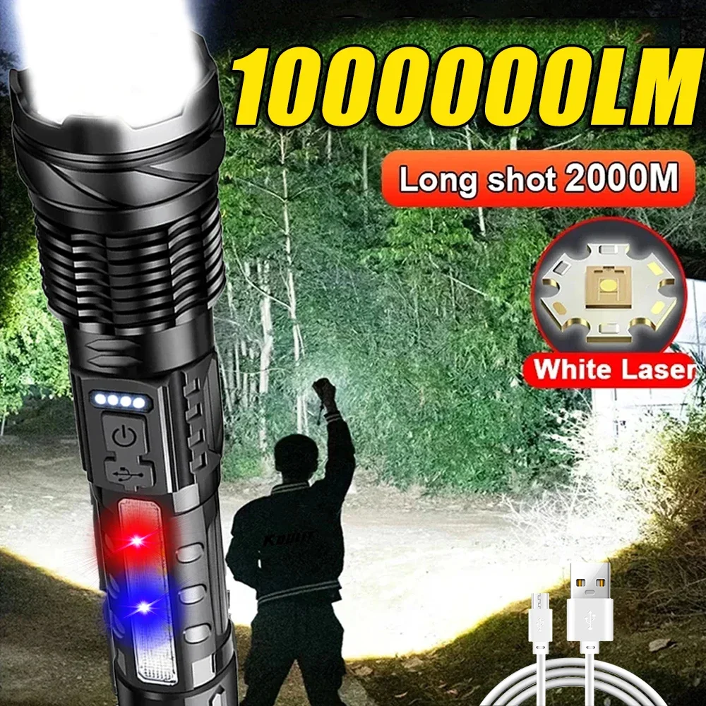 Outdoor Power For Camping - Мощный светодиодный фонарик, перезаряжаемый фонарь для