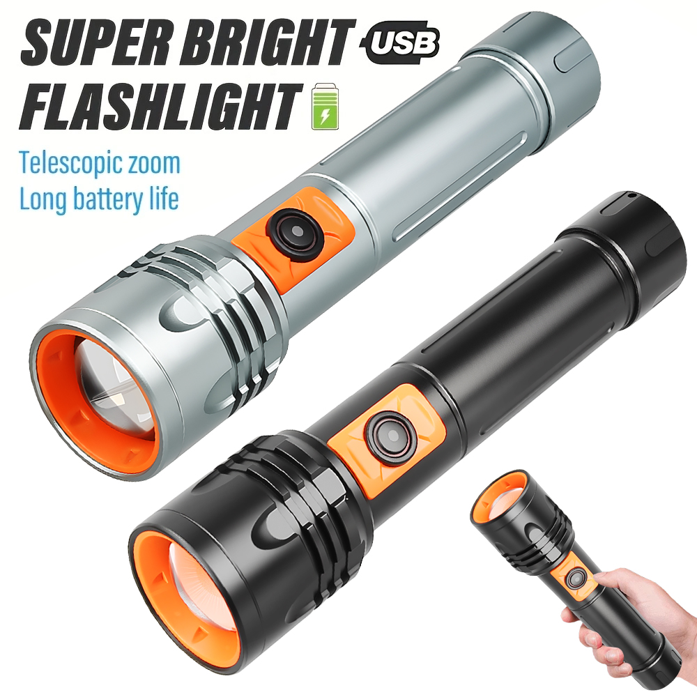 Outdoor Power For Camping - Мощный светодиодный фонарик, перезаряжаемый через USB