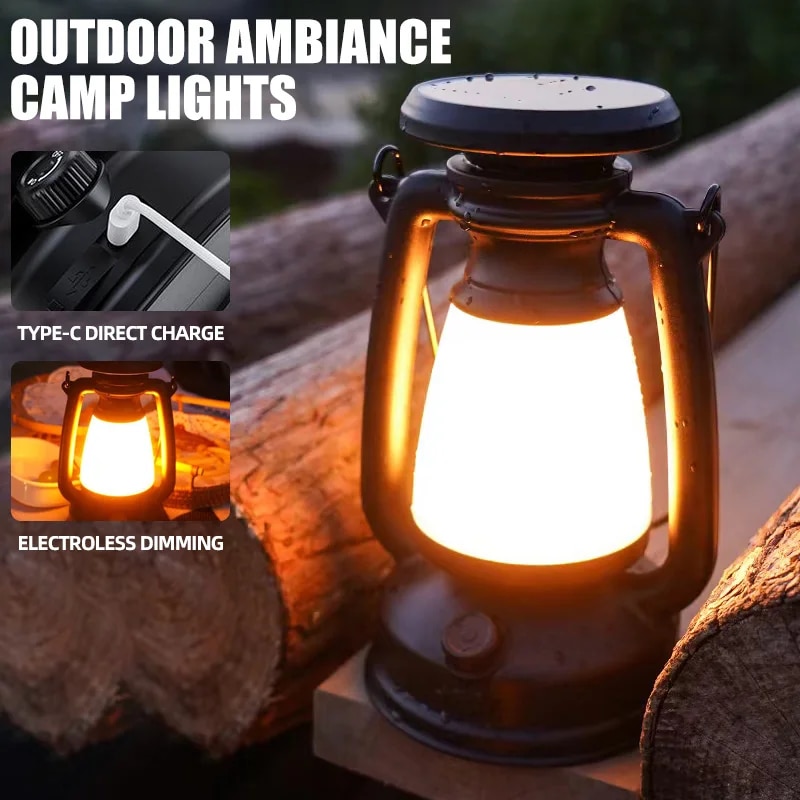 Outdoor Power Bar - Зарядное украшение, атмосферный светильник, ретро лошадь,
