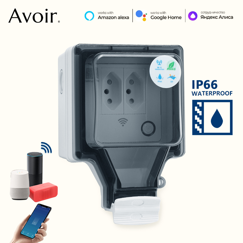 Смарт-розетка с голосовым упра – обзор и цена Outdoor Power Outlet With Remote Control