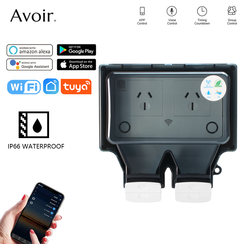 Смарт-розетки австралийские с  – обзор и цена Outdoor Power Outlet With Remote Control