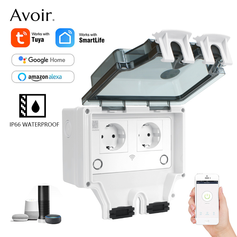 Смарт-розетка электрическая с  – обзор и цена Outdoor Power Outlet With Remote Control