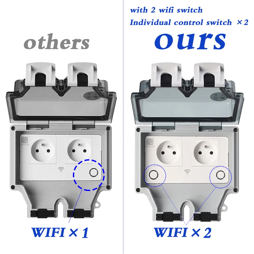 Смарт-розетка настенная электр – обзор и цена Outdoor Power Outlet With Remote Control